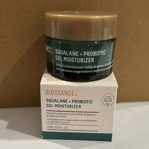 Biossance Squalane + Probiotic Gel Moisturizer - Teal and Tan